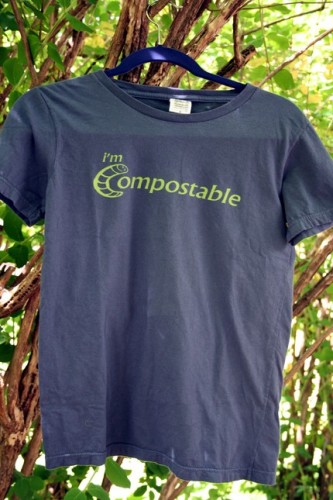camiseta biodegradável