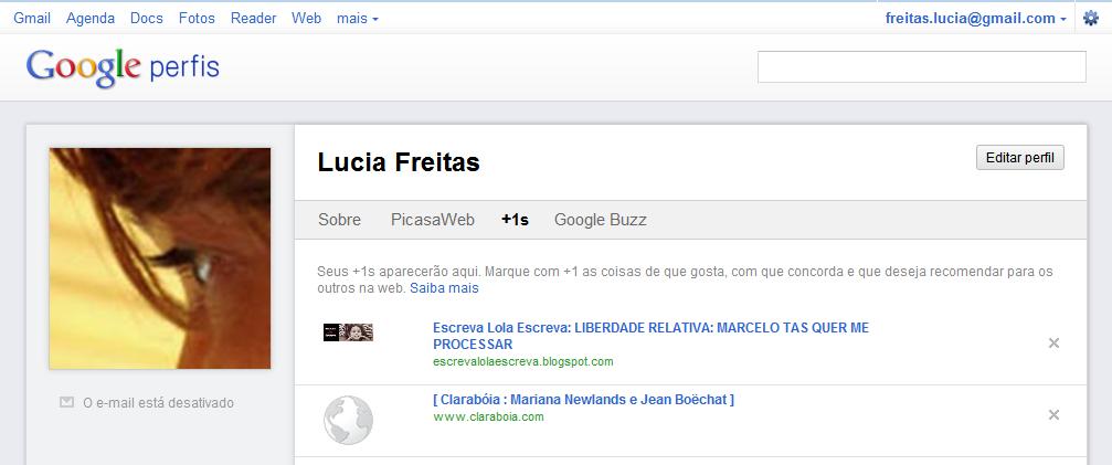 Lucia Freitas - Perfil do Google +1